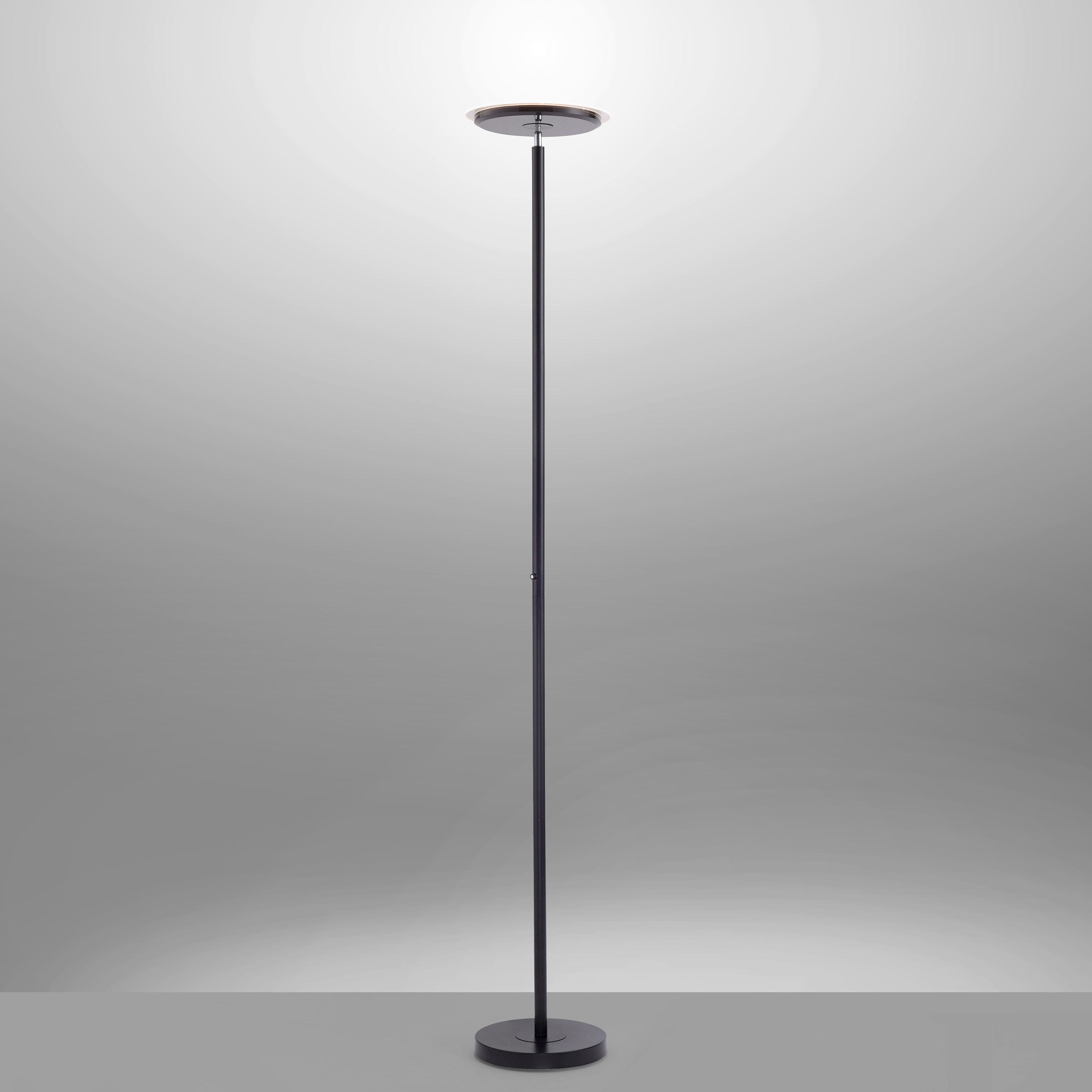 LED-STEHLEUCHTE 30/30/181 cm    - Schwarz, Design, Metall (30/30/181cm)