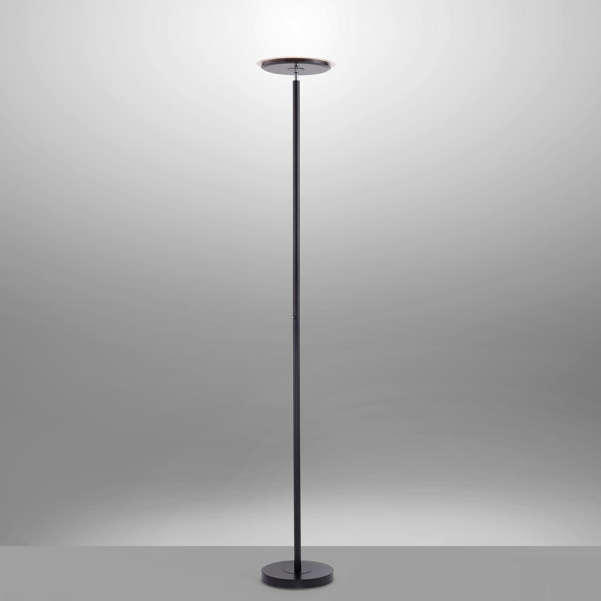 LED-STEHLEUCHTE 30/30/181 cm    - Schwarz, Design, Metall (30/30/181cm)