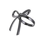 SERVIETTENRING    - Schwarz, Basics, Metall (6/4,3/5cm) - Ambia Home