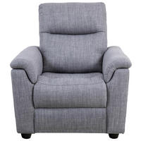 1-SITS i mikrofiber grå  - mörkgrå/svart, Klassisk, trä/textil (92/103/97cm) - Chilliano