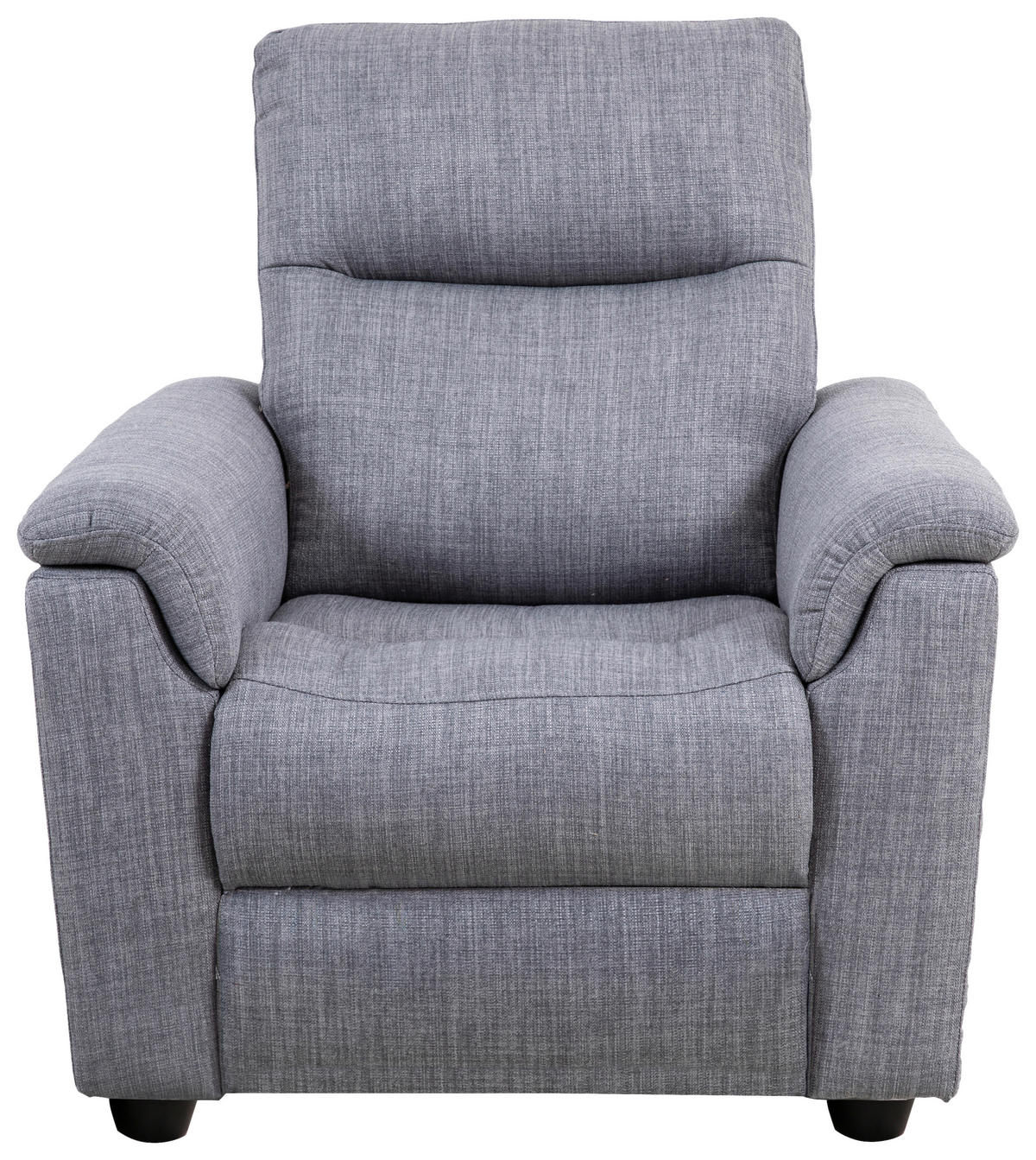 1-SITS i mikrofiber grå  - mörkgrå/svart, Klassisk, trä/textil (92/103/97cm) - Chilliano