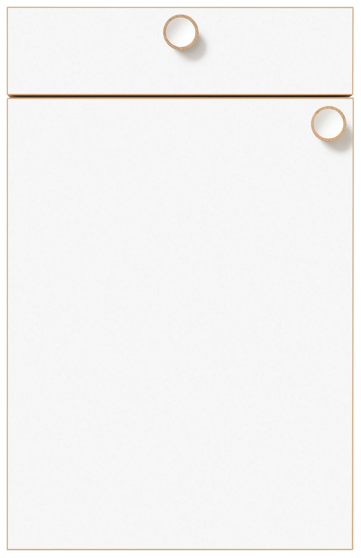 EINBAUKÜCHE STEVEN  - Eichefarben/Grau, Design, Holzwerkstoff - Novel