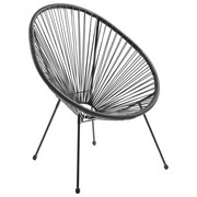 STUHL Grau, Schwarz - Schwarz/Grau, Design, Kunststoff/Metall (73/76/89cm)