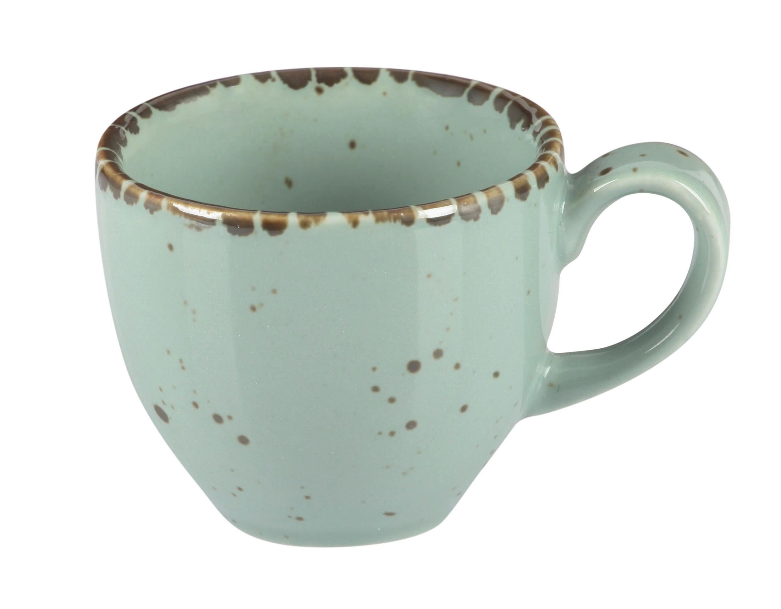 ŠÁLEK NA ESPRESSO porcelán keramika  - tyrkysová, Lifestyle, keramika (80ml) - Ambia Home
