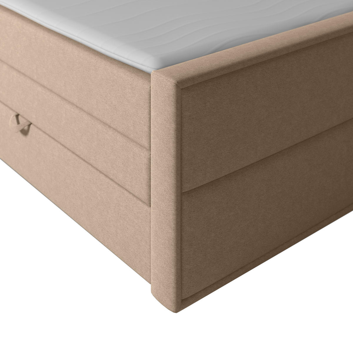 BOXSPRINGBETT 180/200 cm  in Naturfarben  - Schwarz/Naturfarben, Modern, Karton/Holz (180/200cm) - MID.YOU