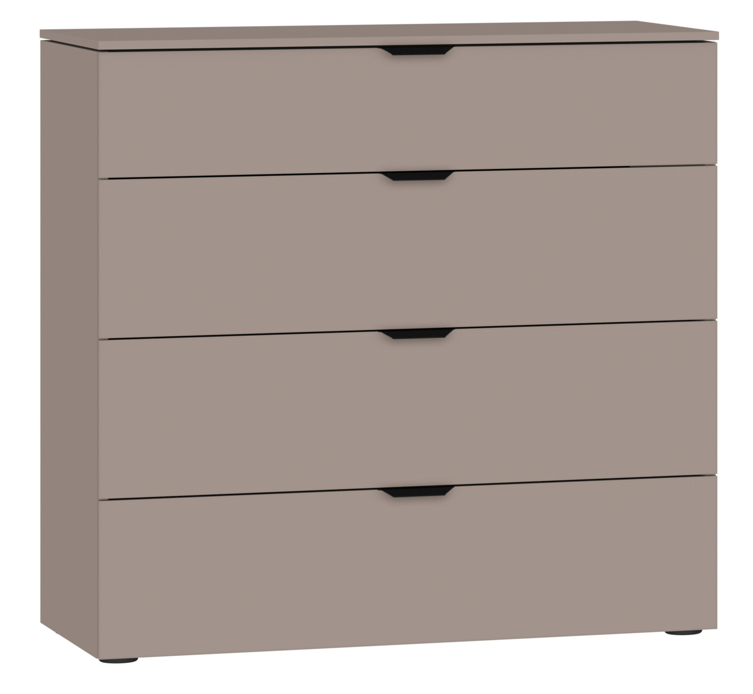 KOMMODE 90/87/43 cm  in Hellbraun  - Hellbraun/Schwarz, Design, Holzwerkstoff/Kunststoff (90/87/43cm) - Jutzler
