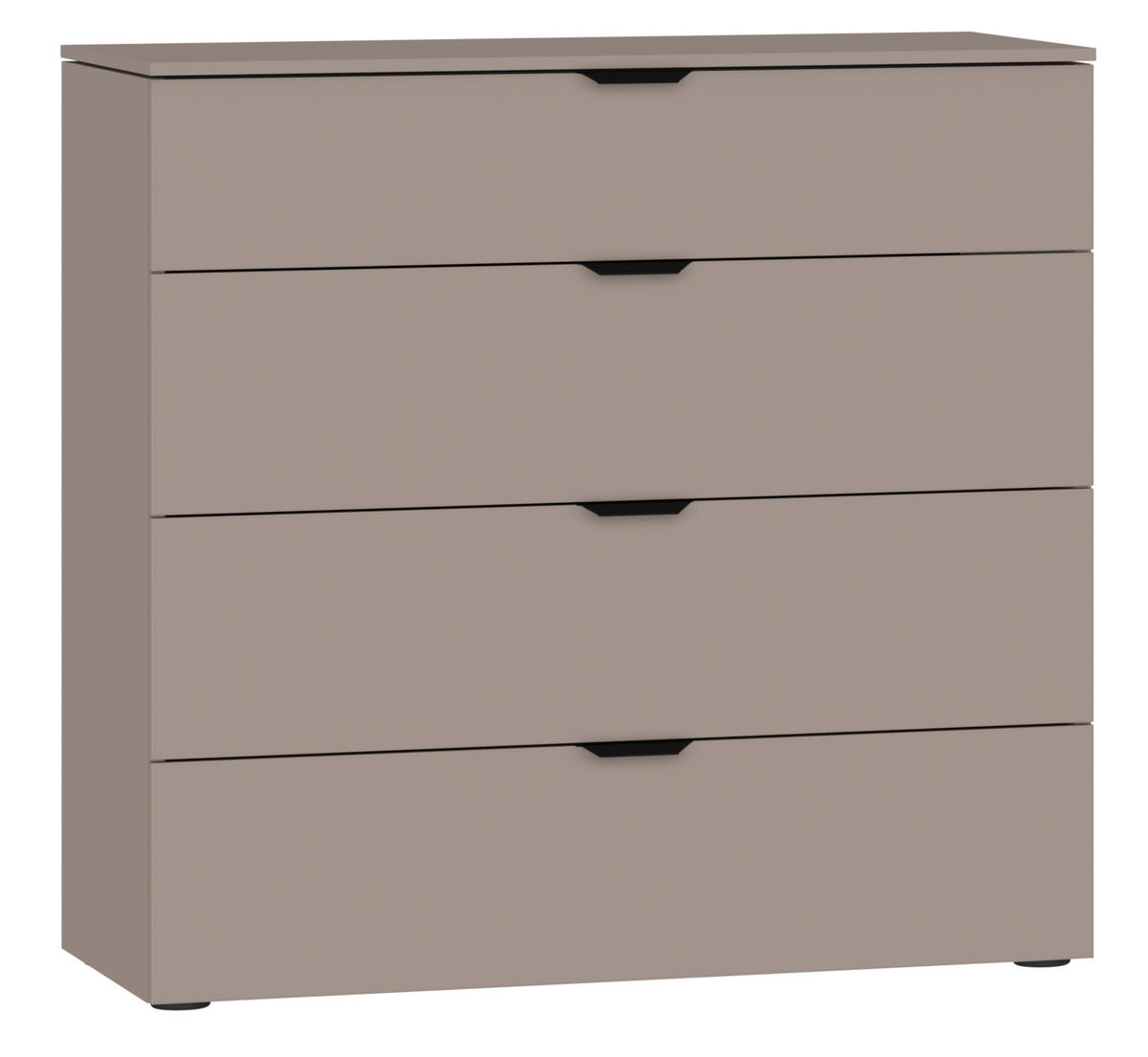 KOMMODE 90/87/43 cm  in Hellbraun  - Hellbraun/Schwarz, Design, Holzwerkstoff/Kunststoff (90/87/43cm) - Jutzler