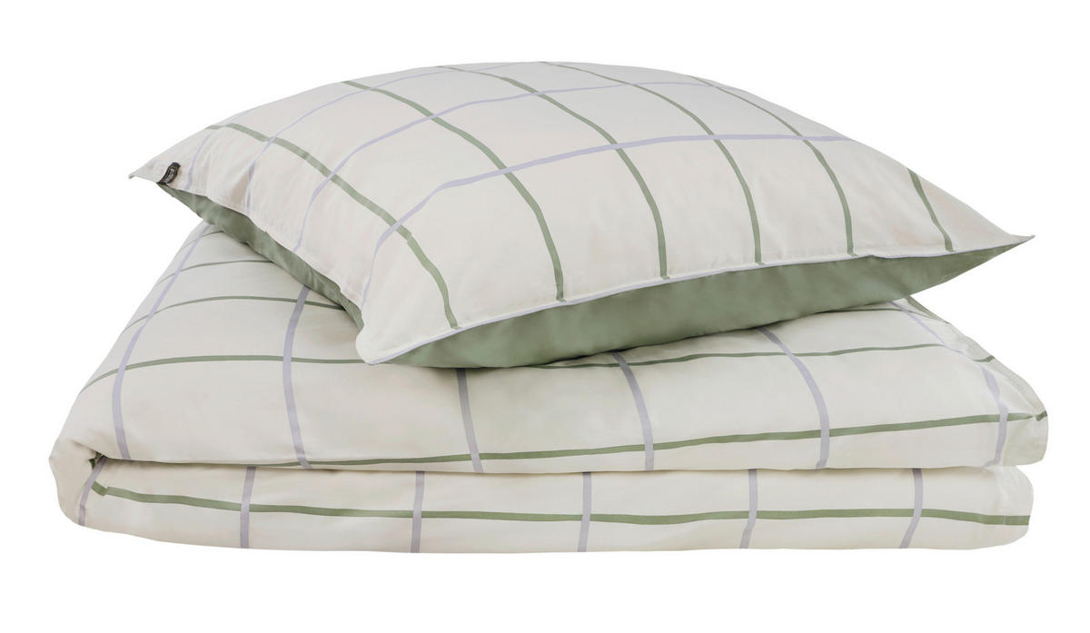 OBOJSTRANNÁ POSTEĽNÁ BIELIZEŇ, renforcé, krémová, čierna, béžová, 140/200 cm - čierna/krémová, Basics, textil (140/200cm) - Schöner Wohnen