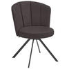 STUHL drehbar Mikrofaser Anthrazit, Mokka  - Anthrazit/Mokka, Design, Textil/Metall (62/83/64cm) - Venjakob