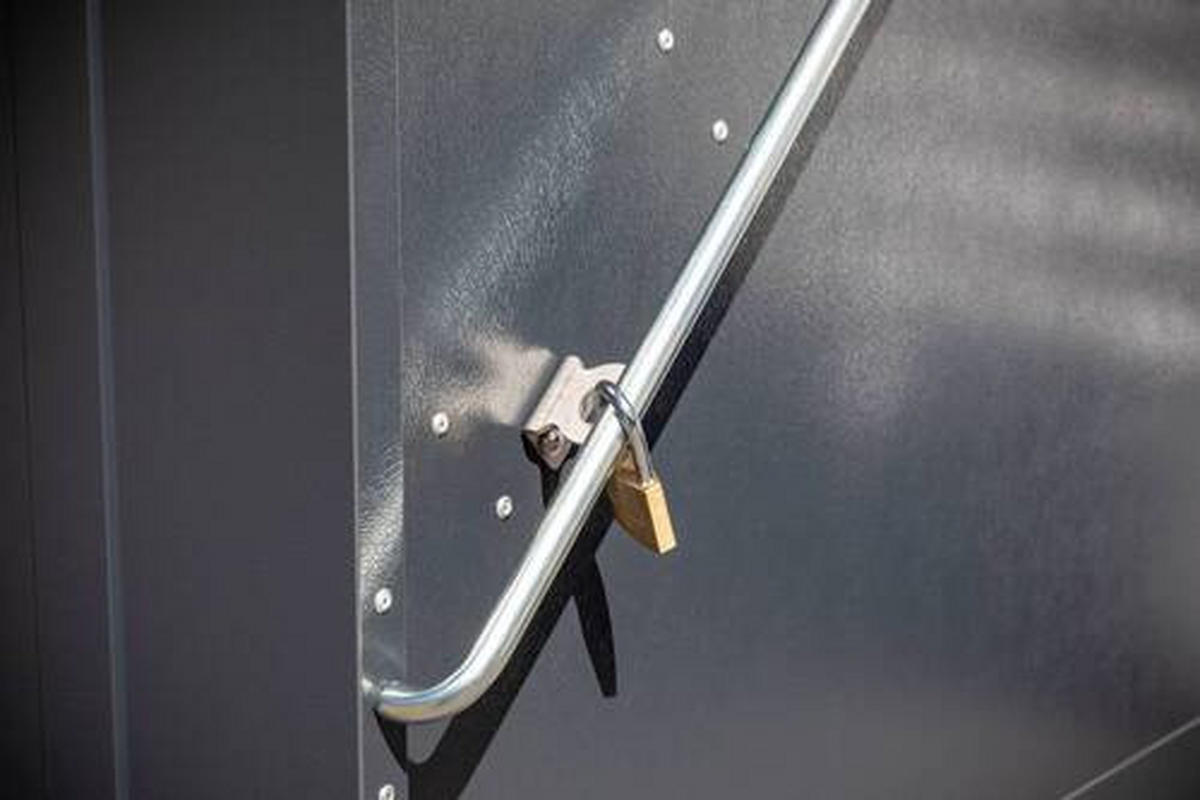 GERÄTESCHRANK 89/113/196 cm  - Anthrazit, Basics, Metall (89/113/196cm)