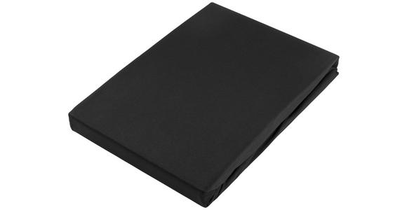 BOXSPRING-SPANNLEINTUCH 90/220 cm  - Schwarz, KONVENTIONELL, Textil (90/220cm) - Novel