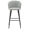 BARHOCKER in Schwarz, Graugrün  - Schwarz/Graugrün, MODERN, Textil/Metall (55/103/55cm) - Carryhome