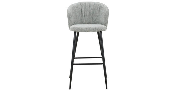 BARHOCKER in Schwarz, Graugrün  - Schwarz/Graugrün, MODERN, Textil/Metall (55/103/55cm) - Carryhome