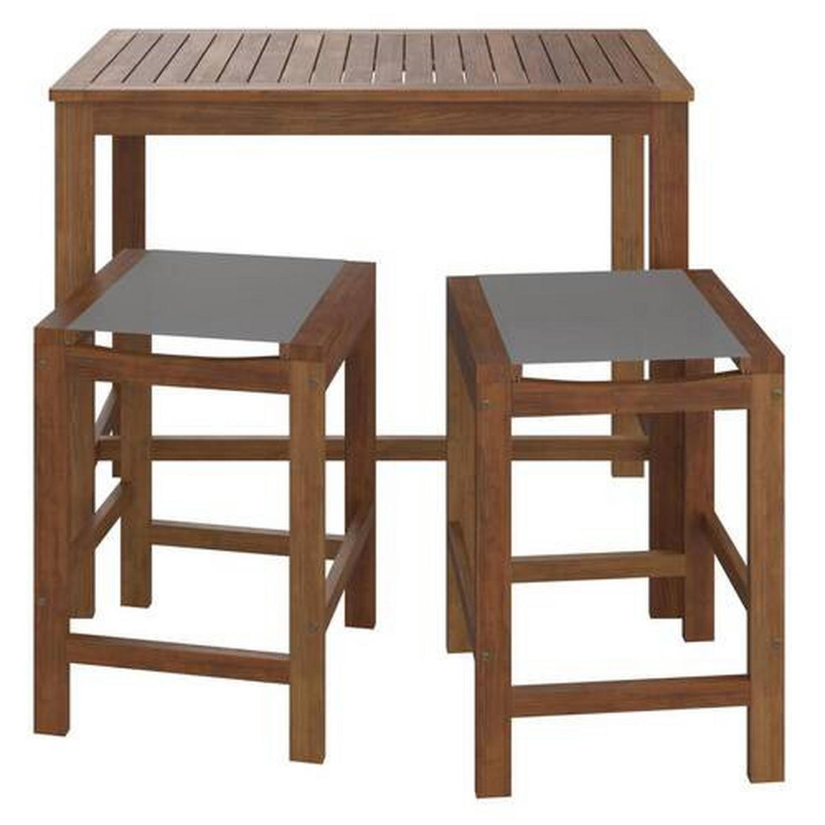 ZÁHRADNÁ BAROVÁ SÚPRAVA drevo, plast - sivá/farba tíku, Modern, drevo/plast (110/40/60/46/90/61cm) - Ambia Garden