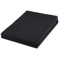 SPANNBETTTUCH Jersey 180-200/200-220 cm  - Schwarz, Basics, Textil (180-200/200-220cm) - Novel