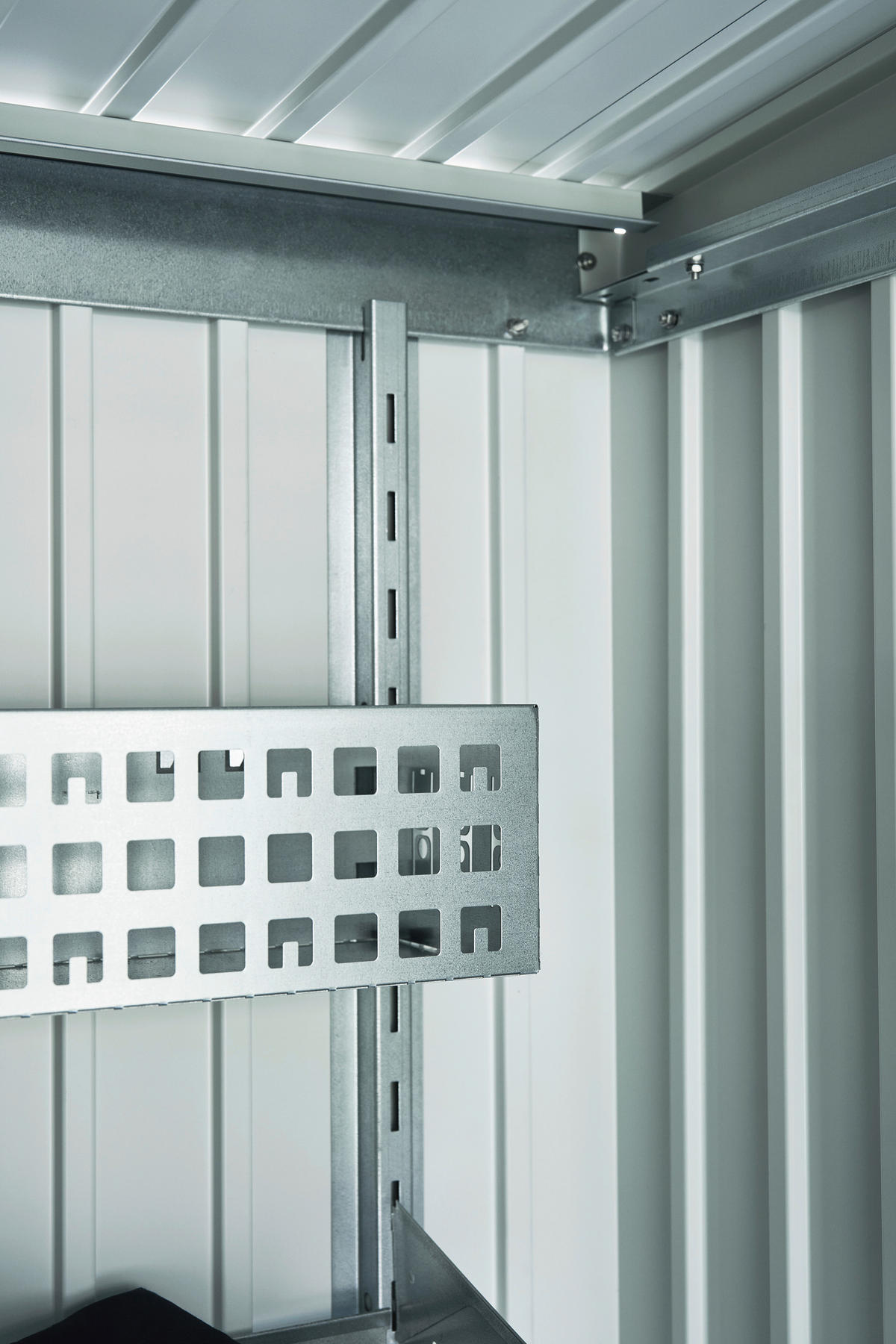 GERÄTEHAUS 180/218/260 cm  - Silberfarben, Basics, Metall (180/218/260cm) - Biohort