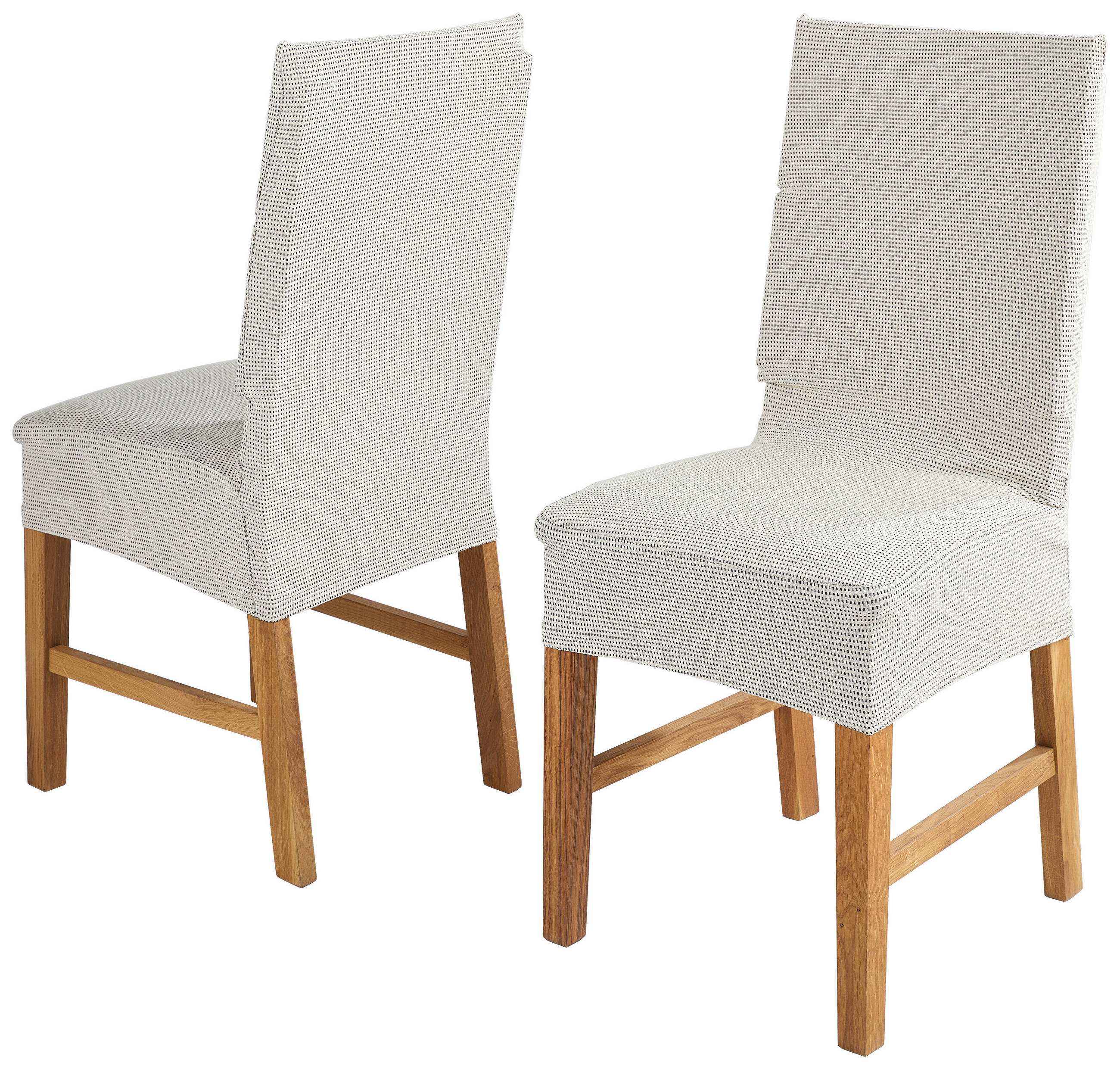 STUHLHUSSE - Creme/Schwarz, Textil (40/45/65cm) - Novel