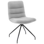 STUHL  in Cord Textil  - Schwarz/Grau, Design, Textil/Metall (52/88/66cm) - Dieter Knoll