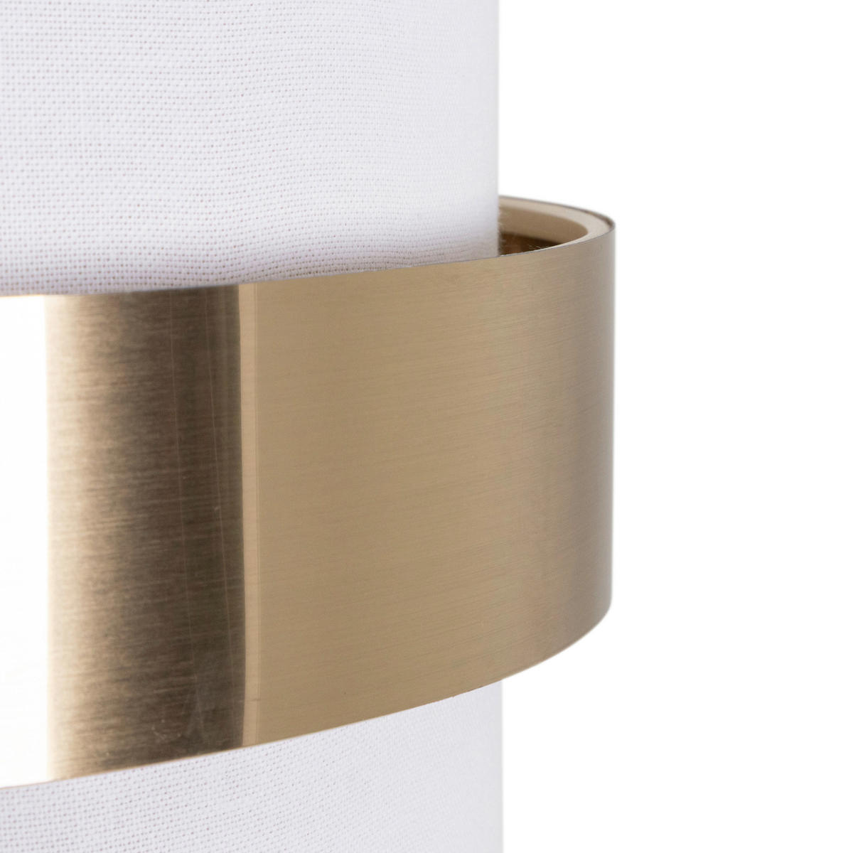 HÄNGELEUCHTE 37/120 cm   - Goldfarben/Weiß, MODERN, Kunststoff/Textil (37/120cm) - Novel
