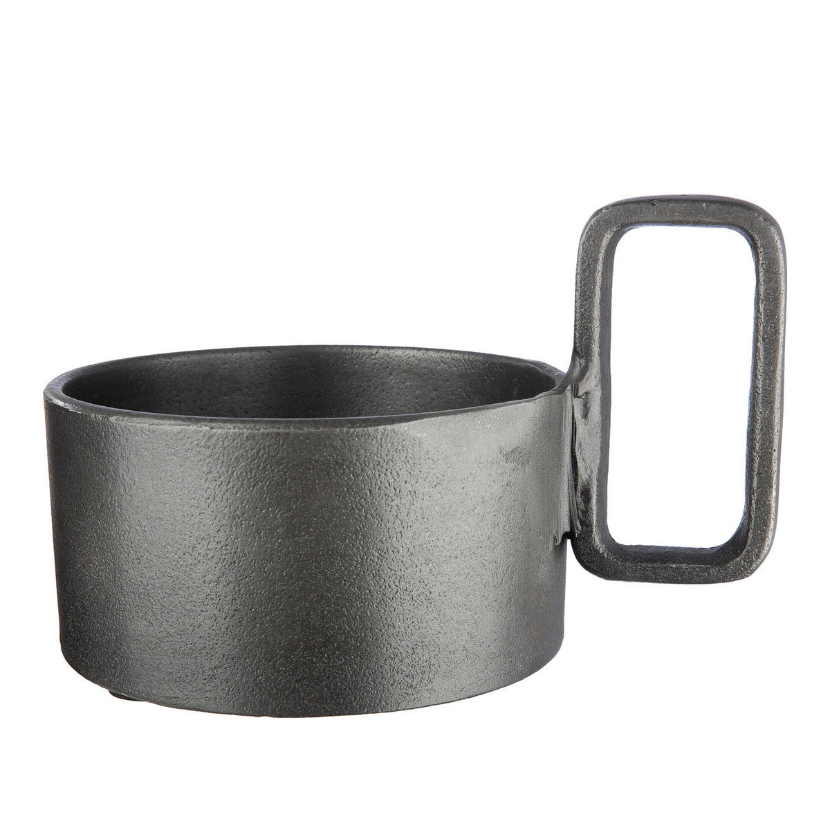 WINDLICHT Dunkelgrau 13/22 cm  - Dunkelgrau, Basics, Glas/Metall (13/22cm)
