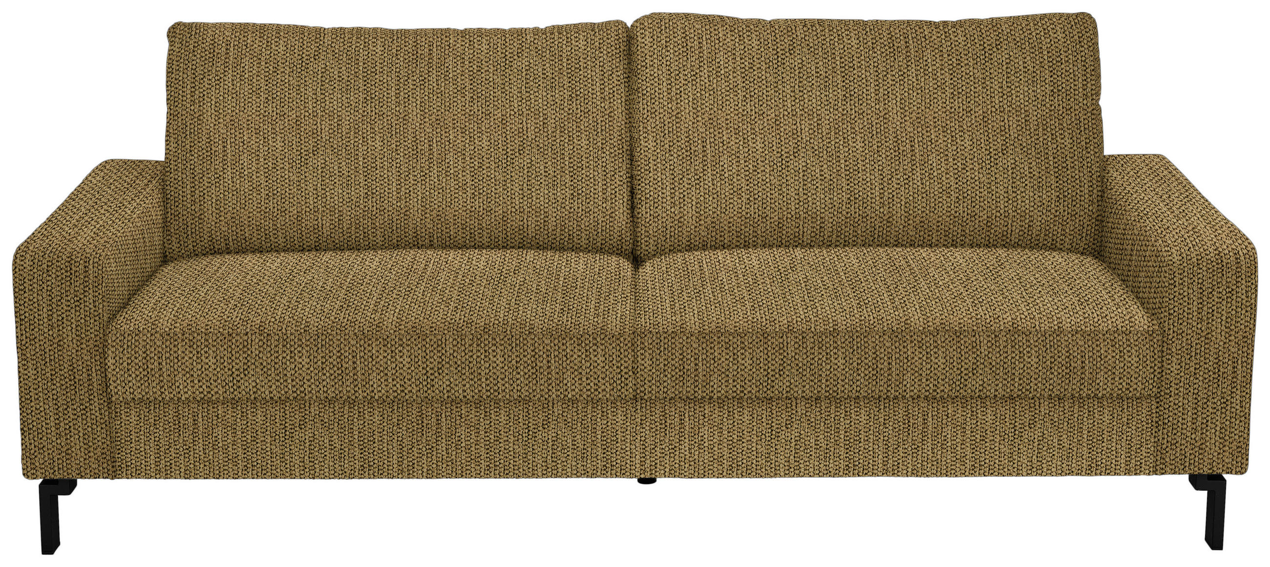 3-SITZER-SOFA in Flachgewebe Messingfarben  - Messingfarben/Schwarz, Design, Textil/Metall (218/86/97cm) - Hom`in