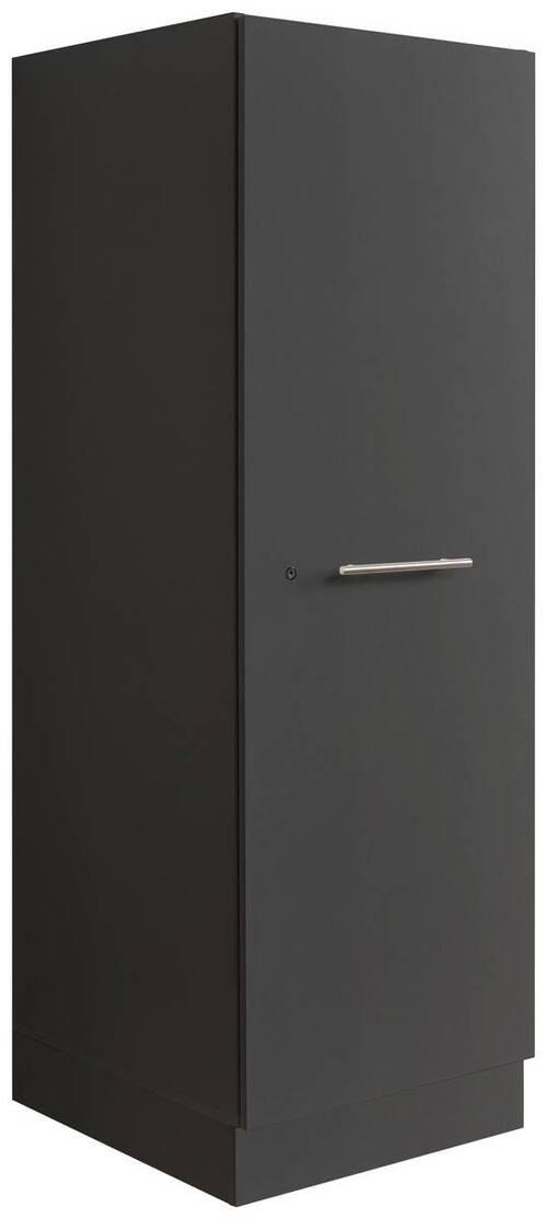 MEHRZWECKSCHRANK 50/162/67,5 cm  in Anthrazit  - Anthrazit/Silberfarben, Design, Holzwerkstoff/Metall (50/162/67,5cm)