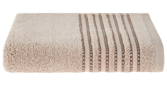 Handtuch Anna - Beige, MODERN, Textil (50/90cm) - Luca Bessoni