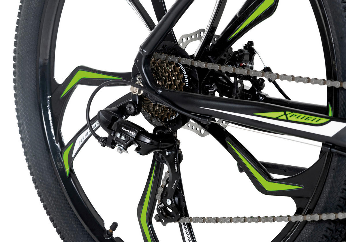 MOUNTAINBIKE 27,5 Zoll  - Schwarz/Grün, Basics, Metall (139/76/21cm) - Atrigo