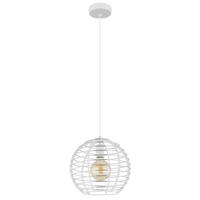 HÄNGELEUCHTE 28/120 cm  - Chromfarben/Weiß, Basics, Kunststoff/Metall (28/120cm) - Globo