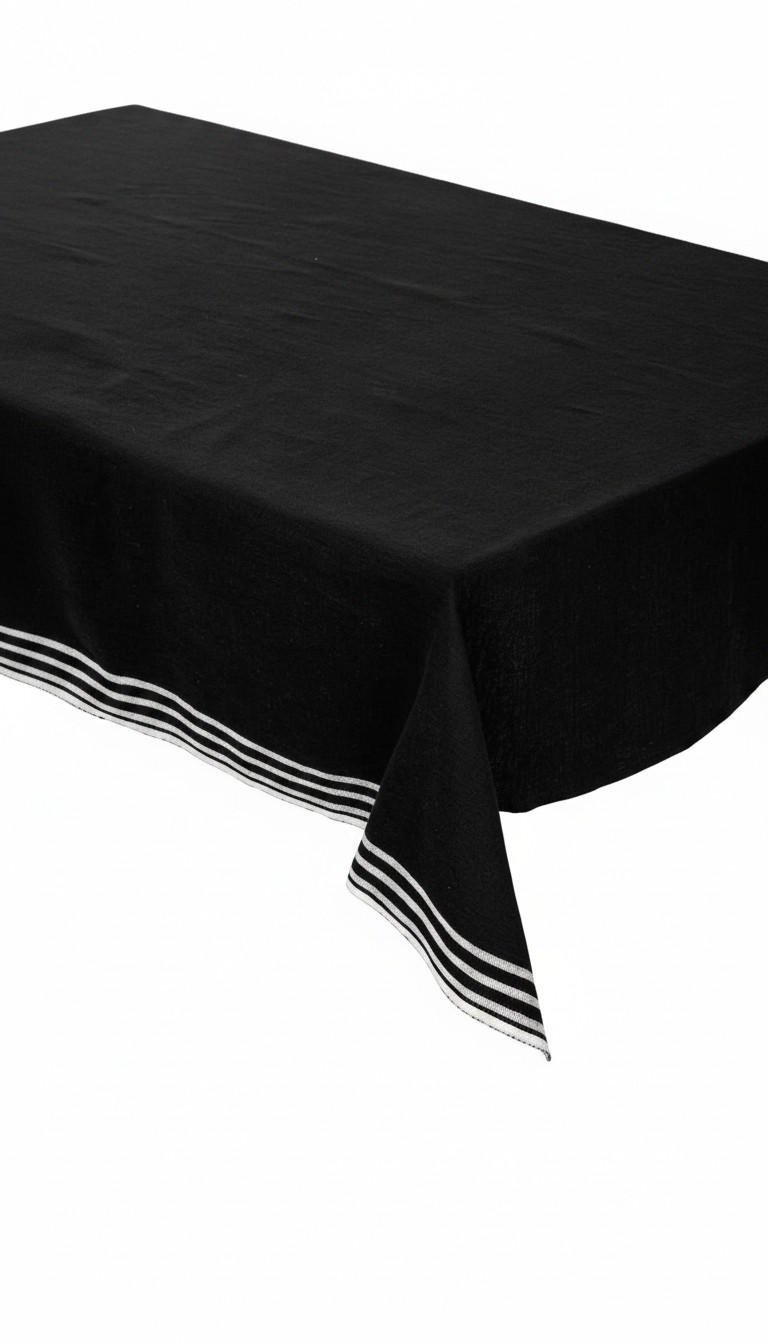 TISCHDECKE STENHILD 150/300 cm  - Schwarz, Trend, Textil (150/300cm) - Markslöjd