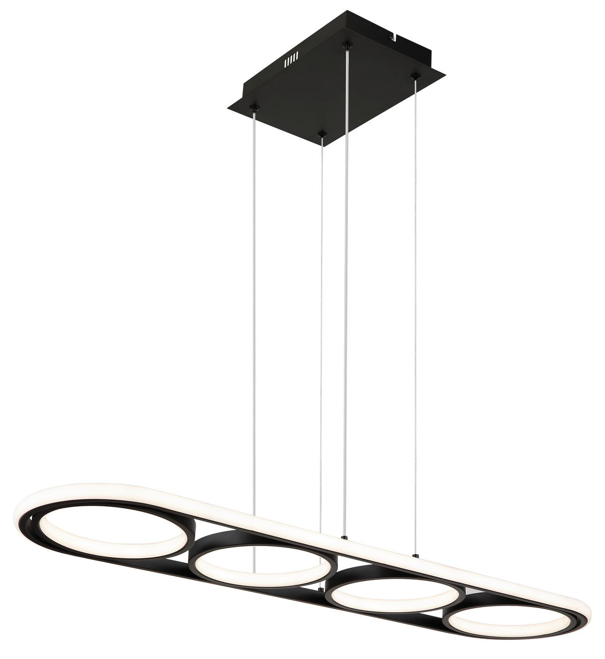 VISEČA LED-SVETILKA   //2700-6000 K/230 V/ - črna/opal, Design, kovina/umetna masa (90/28/120cm) - Globo