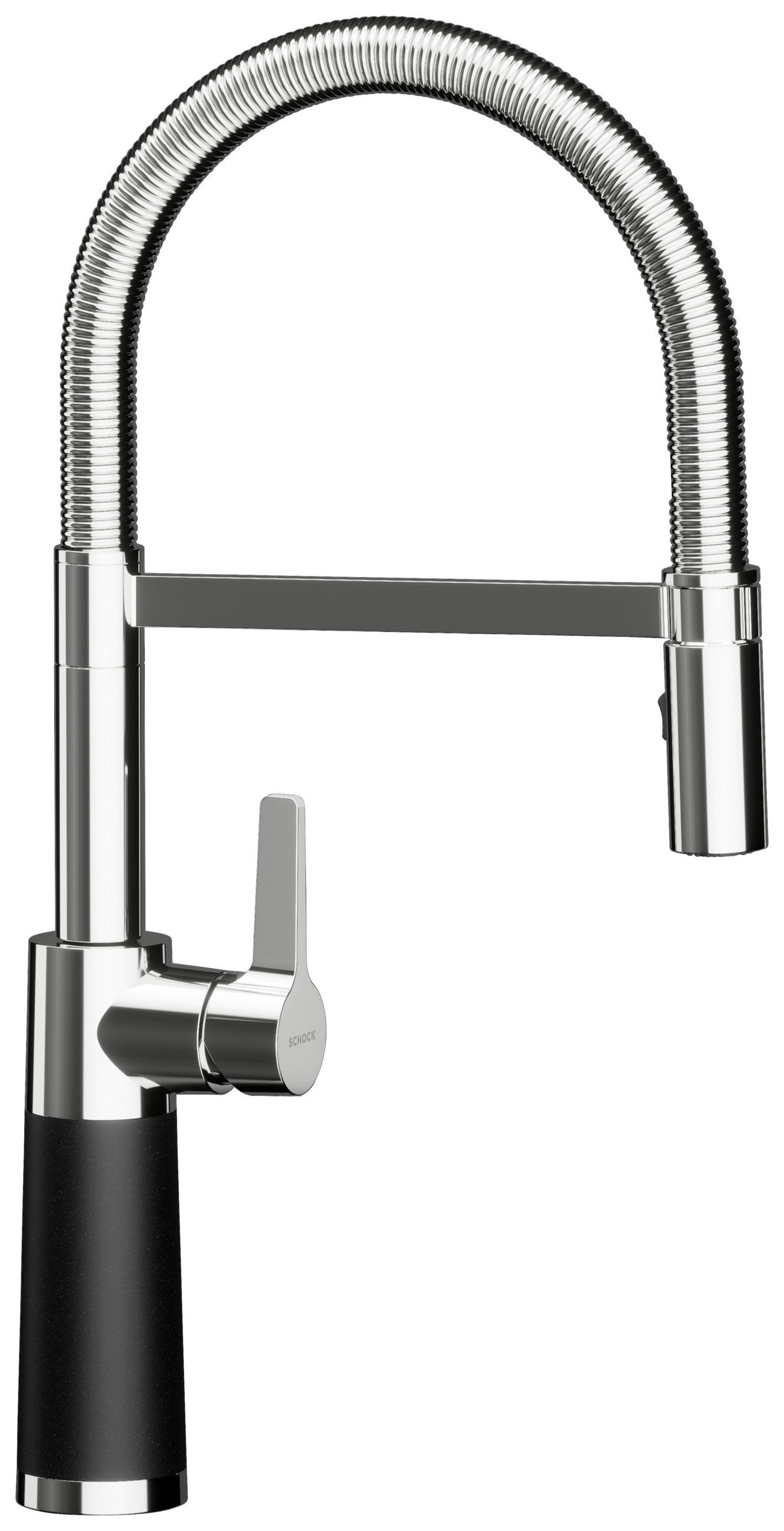 KÜCHENARMATUR 558000PUR  - Chromfarben/Schwarz, Basics, Stein/Metall (5,2/43,6/19,6cm) - Schock