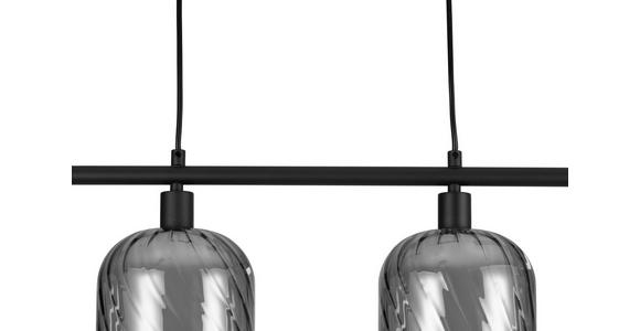 HÄNGELEUCHTE 100/15/150 cm  - Schwarz/Weiß, Basics, Glas/Metall (100/15/150cm) - Novel