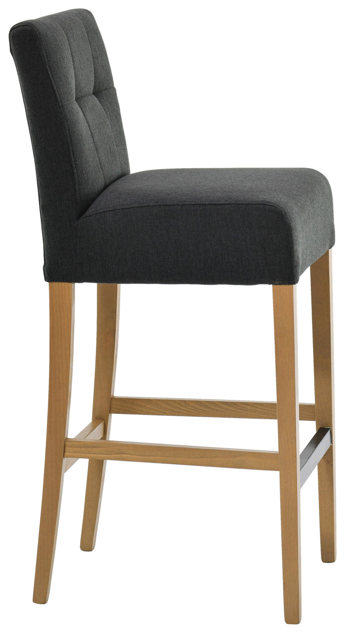 BÁRSZÉK textil antracit  - tölgyfa színű/antracit, Konventionell, textil/fa (42/102/53cm) - Carryhome