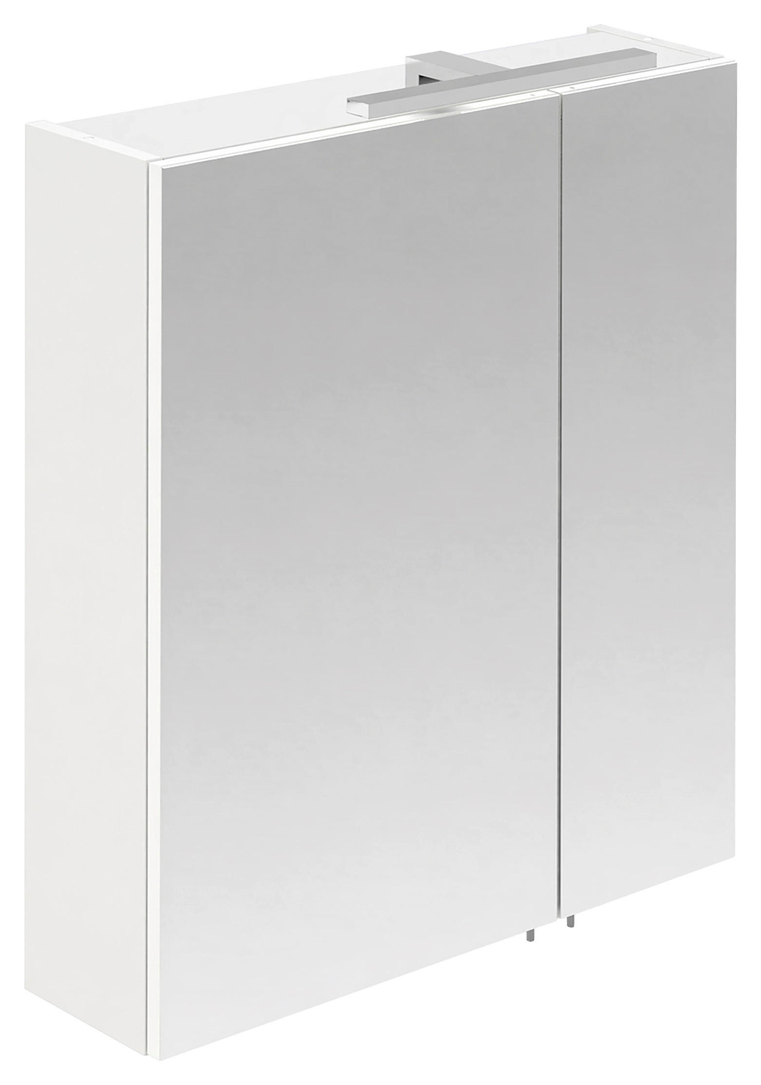 SPIEGELSCHRANK 56,5/54,7/28,5 cm  - Chromfarben/Silberfarben, Natur, Glas/Holzwerkstoff (56,5/54,7/28,5cm) - Stylife