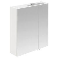 SPIEGELSCHRANK 56,5/54,7/28,5 cm  - Chromfarben/Silberfarben, Natur, Glas/Holzwerkstoff (56,5/54,7/28,5cm) - Stylife