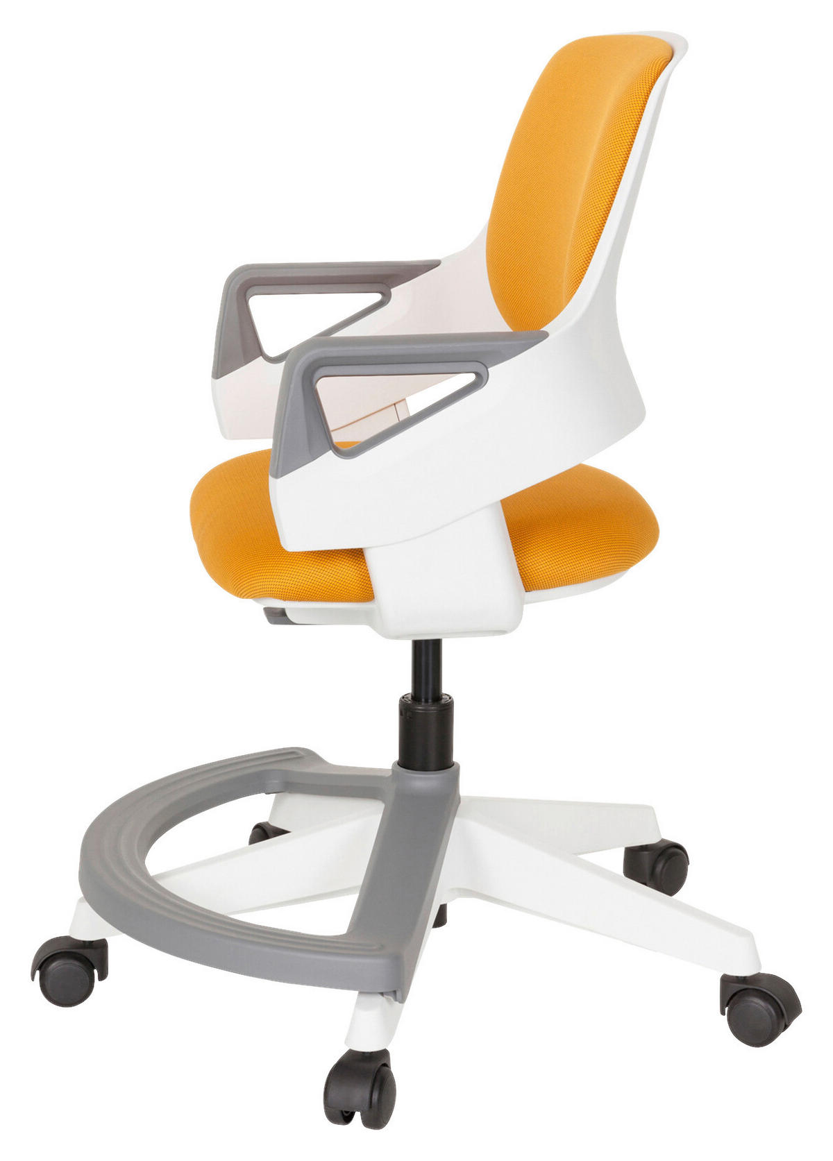 JUGENDDREHSTUHL Orange  - Weiß/Orange, Basics, Kunststoff (53/80-93/60cm) - MID.YOU