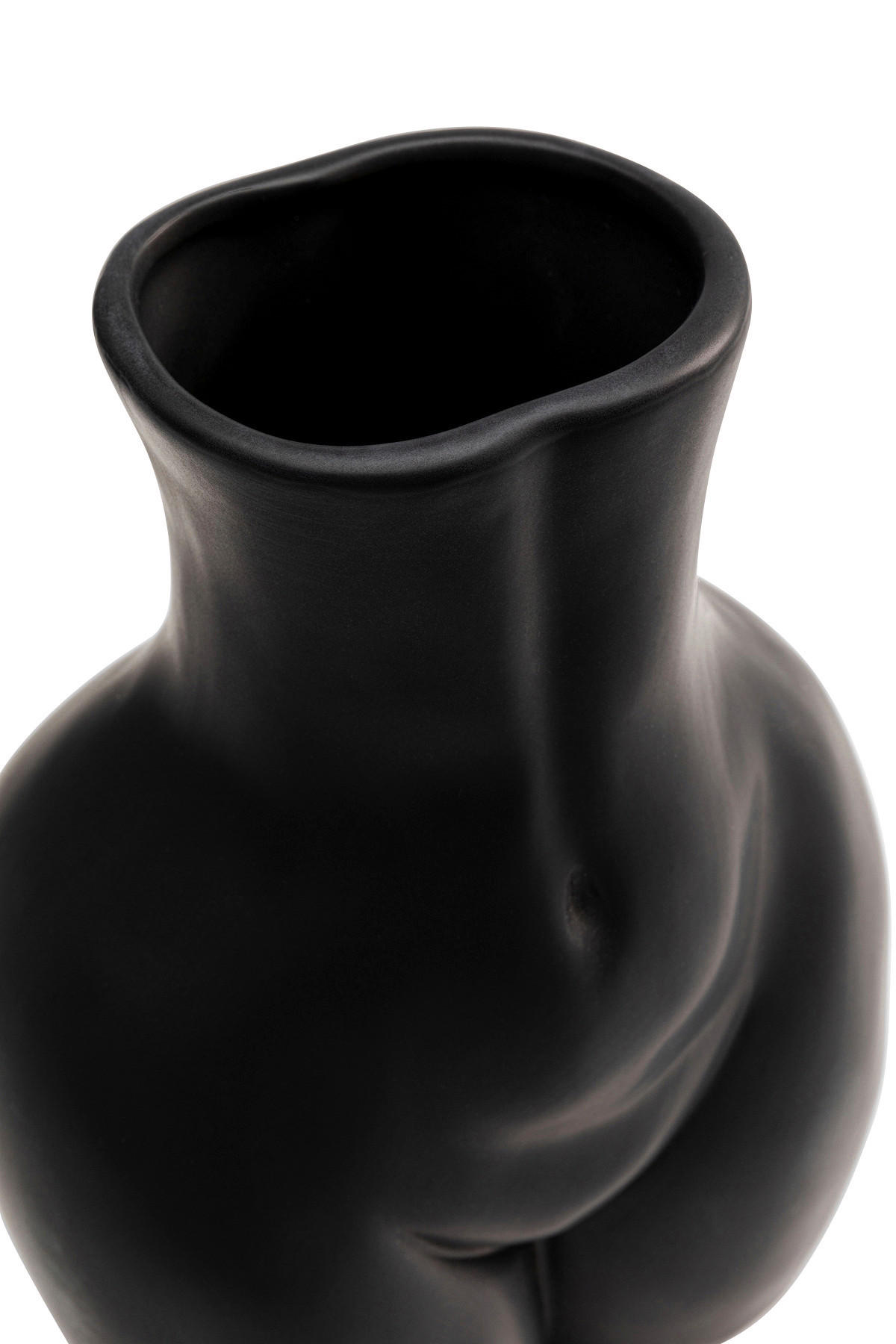 VASE 21,5 cm  - Schwarz, Design, Keramik (16/21/12cm) - Kare-Design
