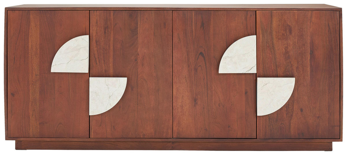 SIDEBOARD  in 180/76/40 cm  - Walnussfarben, LIFESTYLE, Holz (180/76/40cm) - Livetastic