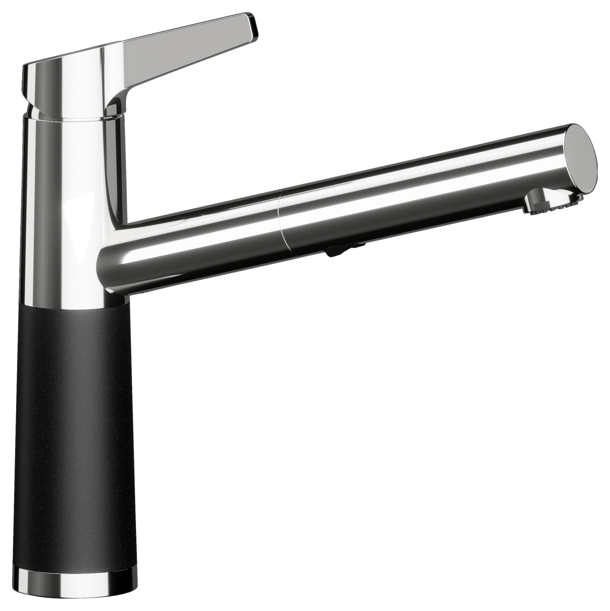 KÜCHENARMATUR 554120PUR  - Chromfarben/Schwarz, Basics, Stein/Metall (5,2/23,3/20,9cm) - Schock