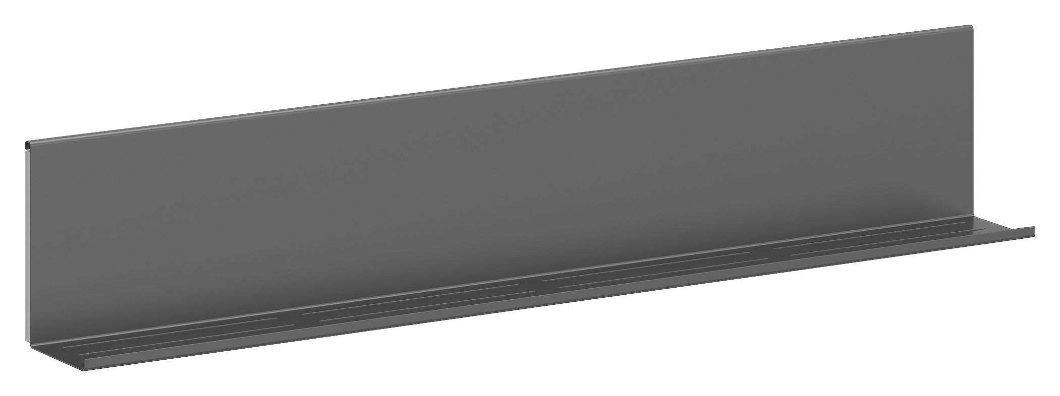 POLIČNI ELEMENT crna  - crna, Osnovno, metal (225/12/20cm) - Visiona