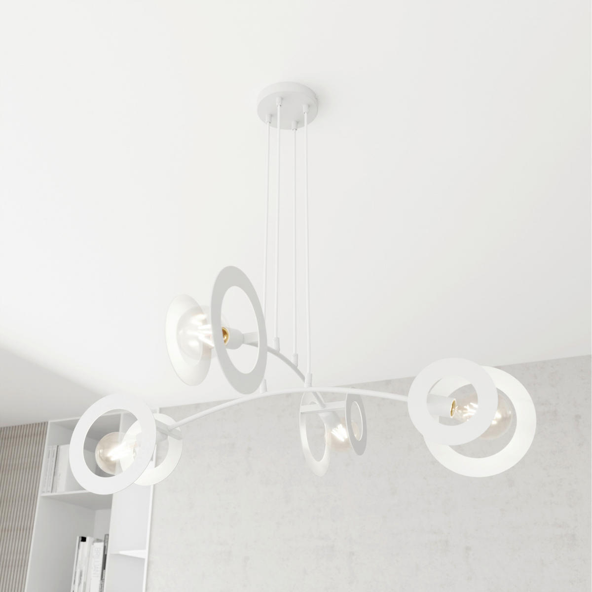 HÄNGELEUCHTE  89/89/120 cm    - Weiß, LIFESTYLE, Metall (89/89/120cm)