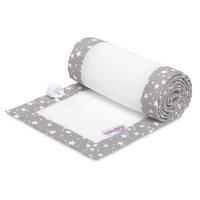 NESTCHEN babybay Nestchen 3D Mesh  - Grau, Basics, Naturmaterialien (168/24/2cm) - Tobi