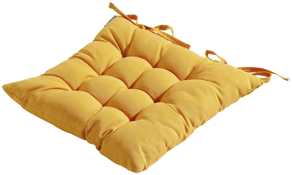 SITZKISSEN 46/46/6 cm    - Gelb, Basics, Textil (46/46/6cm)