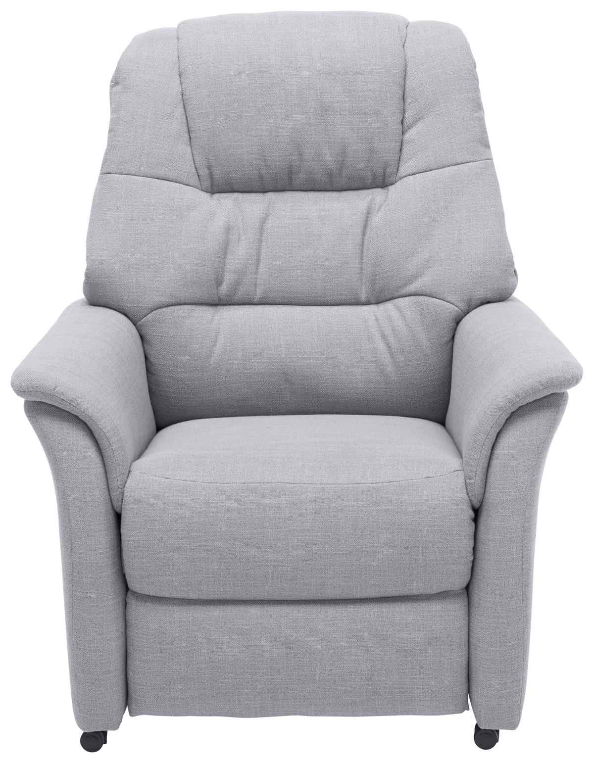 FERNSEHSESSEL  mit Relaxfunktion Flachgewebe Grau  - Grau, KONVENTIONELL, Textil (85/107/84cm) - Welnova