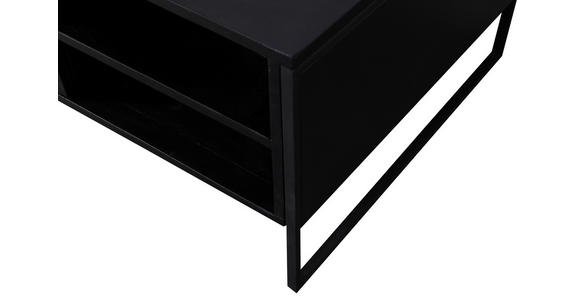 COUCHTISCH in Holz, Metall 118/70/45 cm - Schwarz/Akaziefarben, Trend, Holz/Metall (118/70/45cm) - Ambia Home