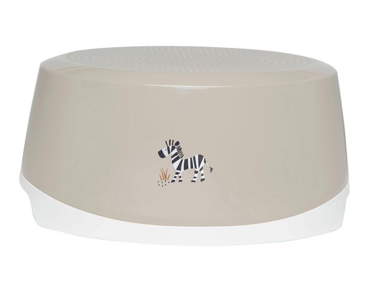 TRITTHOCKER Steppe  - Taupe, Basics, Kunststoff (25/30,2/14,5cm) - Bebe Jou