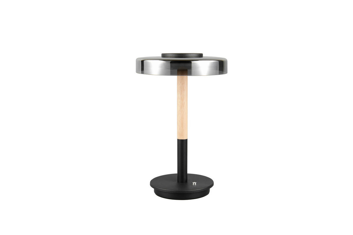 LED-TISCHLEUCHTE - Schwarz/Grau, Design, Glas/Metall (22/35cm) - Trio Leuchten