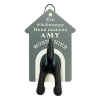 GARDEROBENHAKEN  in Petrol  - Petrol, Trend, Holzwerkstoff (16/10/6cm)