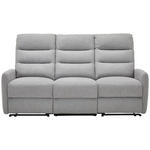 3-SITZER-SOFA Webstoff Hellgrau  - Hellgrau/Schwarz, Design, Kunststoff/Textil (192/105/94cm) - Carryhome